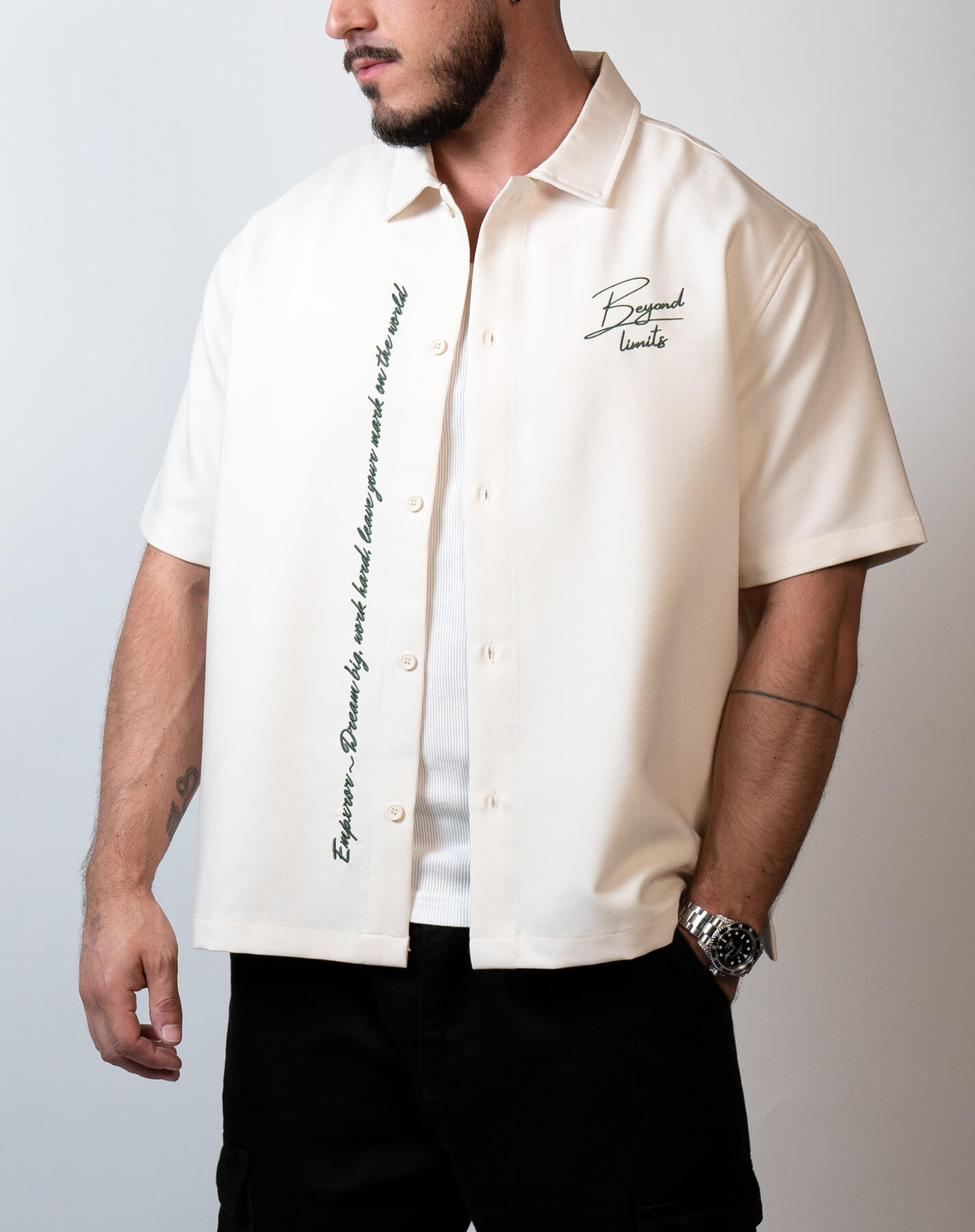Overshirt ''Beyond limits'' Off White